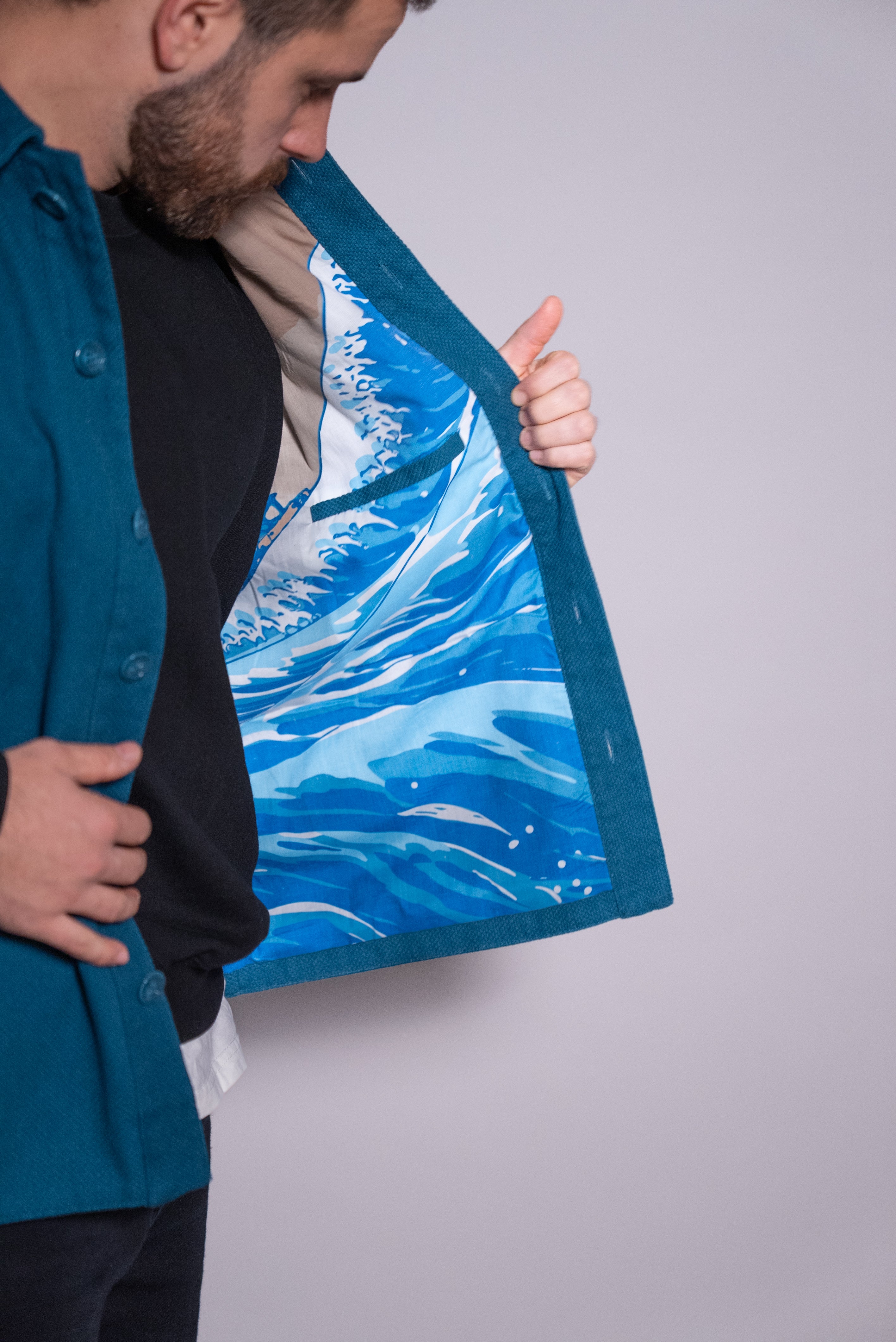 Surchemise sincérité bleue