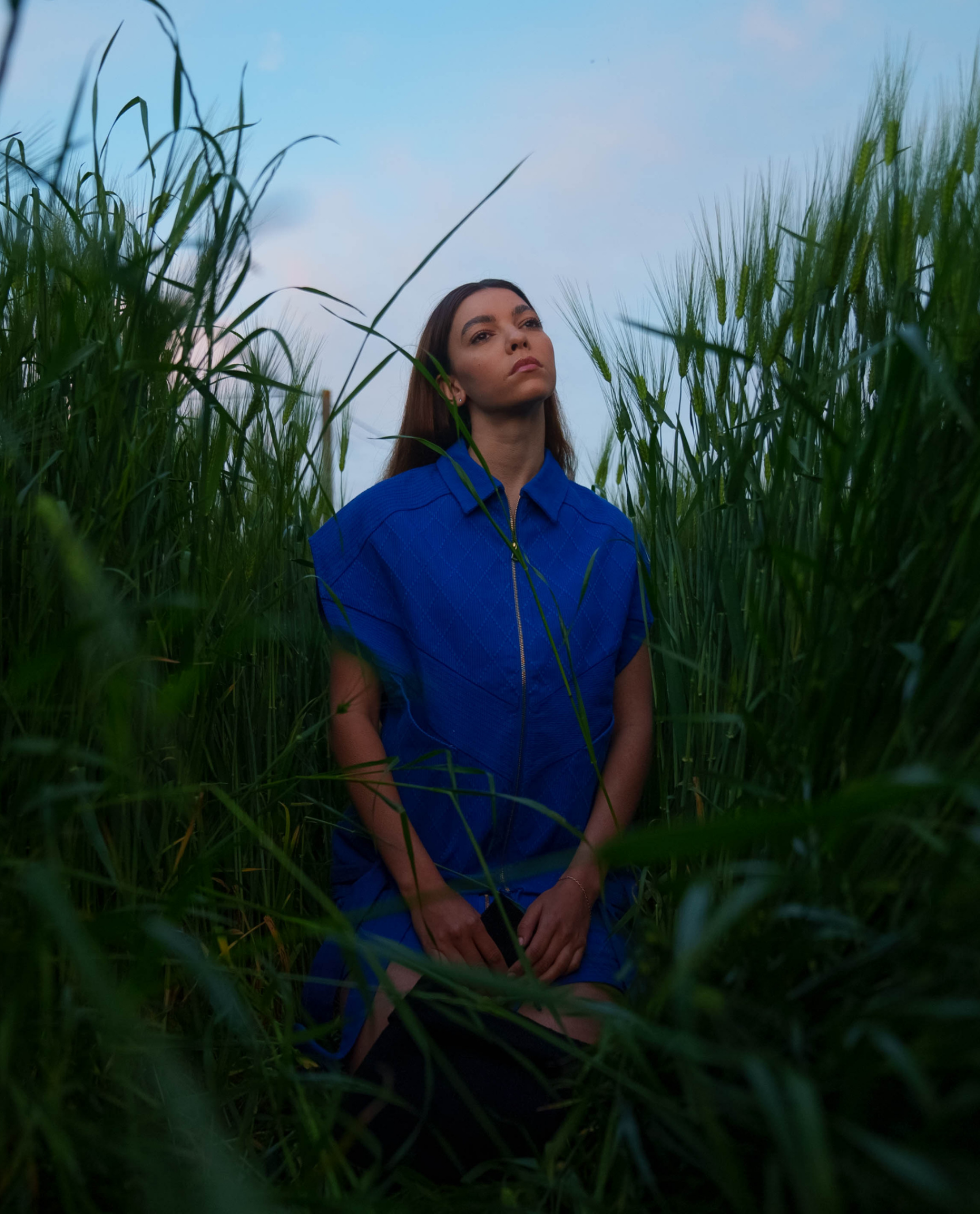 Veste Keiko-Gi bleue dans la nature