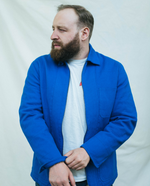 Charger l&#39;image dans la galerie, Veste en toile de kimono bleue 
