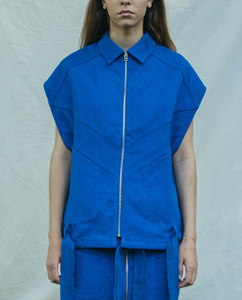 Veste bleue Keiko-Gi face