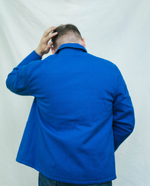 Charger l&#39;image dans la galerie, Veste en toile de kimono bleue dos
